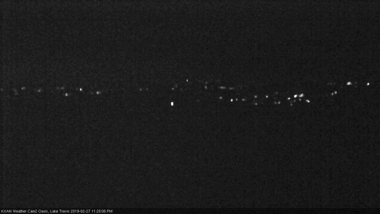 Lake Travis webcam, February 27, 2019 10:30 PM CT