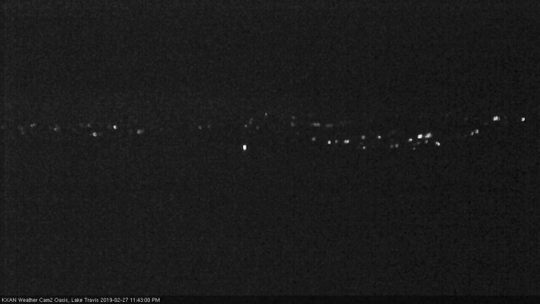 Lake Travis webcam, February 27, 2019 10:45 PM CT