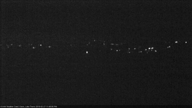Lake Travis webcam, February 27, 2019 10:50 PM CT