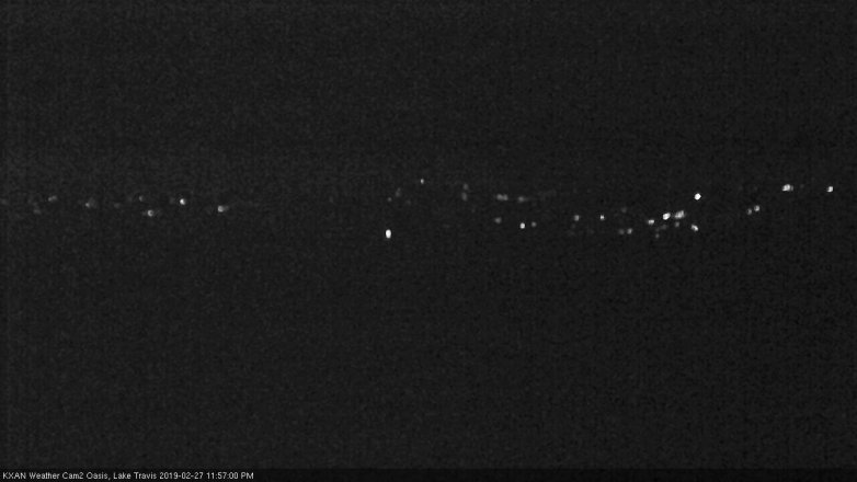 Lake Travis webcam, February 27, 2019 11:00 PM CT