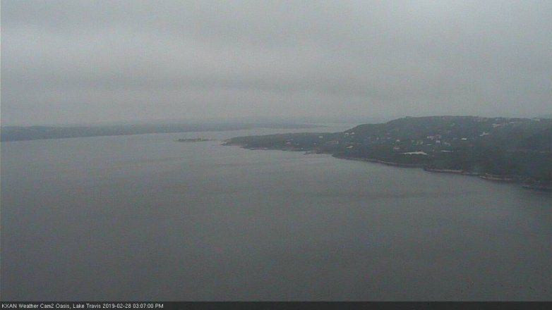 Lake Travis webcam, February 28, 2019 2:10 PM CT