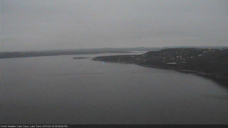 Lake Travis webcam, February 28, 2019 5:40 PM CT