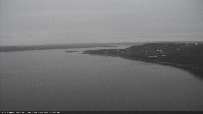 Lake Travis webcam, February 28, 2019 5:45 PM CT