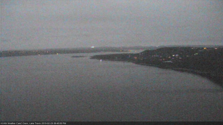 Lake Travis webcam, February 28, 2019 5:50 PM CT