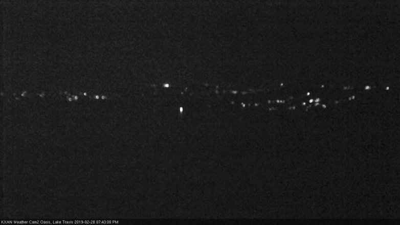 Lake Travis webcam, February 28, 2019 6:45 PM CT