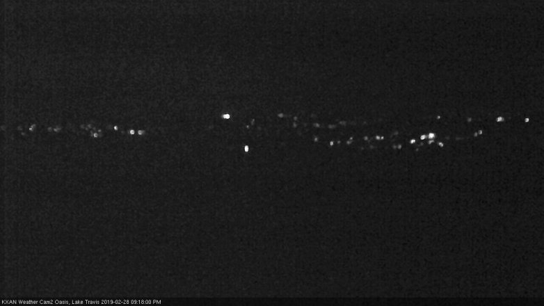 Lake Travis webcam, February 28, 2019 8:20 PM CT