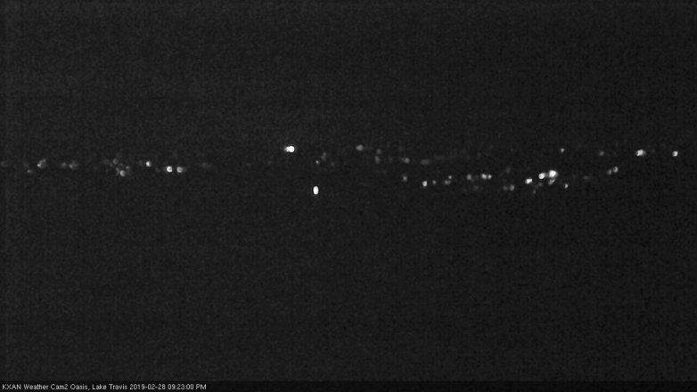 Lake Travis webcam, February 28, 2019 8:25 PM CT