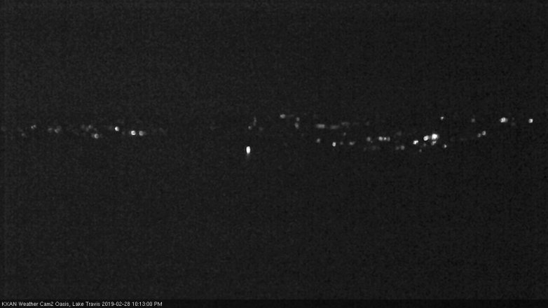 Lake Travis webcam, February 28, 2019 9:15 PM CT