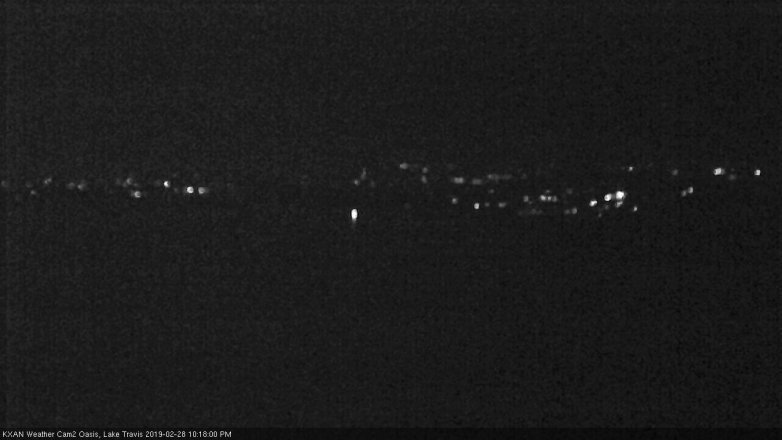 Lake Travis webcam, February 28, 2019 9:20 PM CT