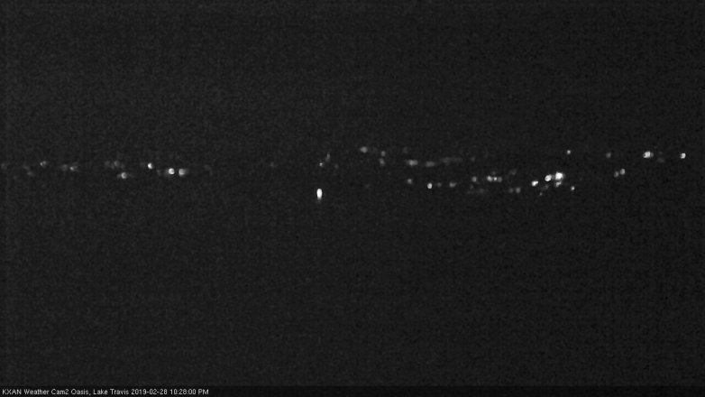 Lake Travis webcam, February 28, 2019 9:30 PM CT