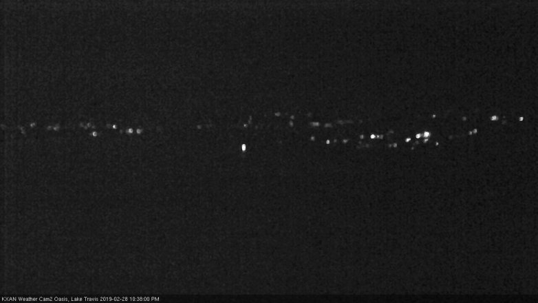Lake Travis webcam, February 28, 2019 9:40 PM CT
