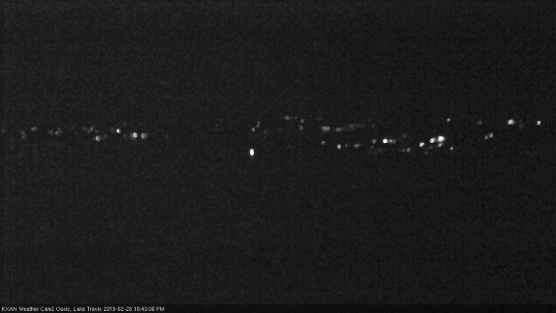 Lake Travis webcam, February 28, 2019 9:45 PM CT