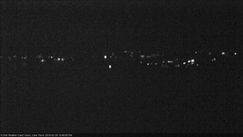 Lake Travis webcam, February 28, 2019 9:50 PM CT