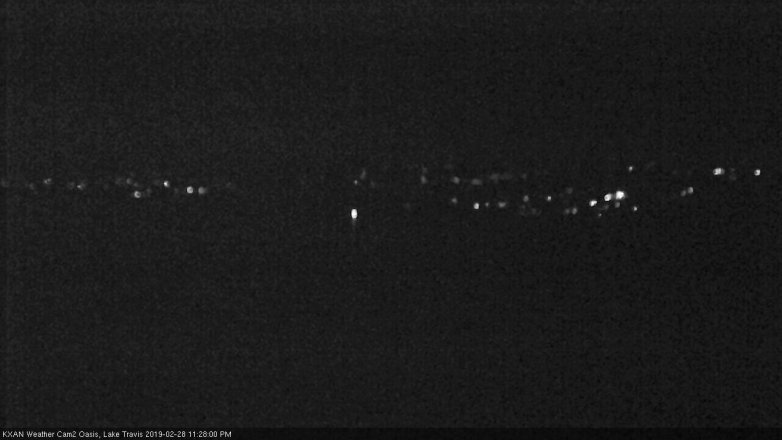 Lake Travis webcam, February 28, 2019 10:30 PM CT