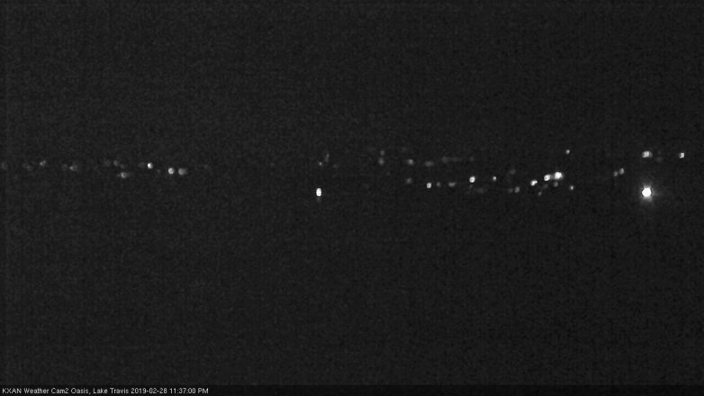 Lake Travis webcam, February 28, 2019 10:40 PM CT