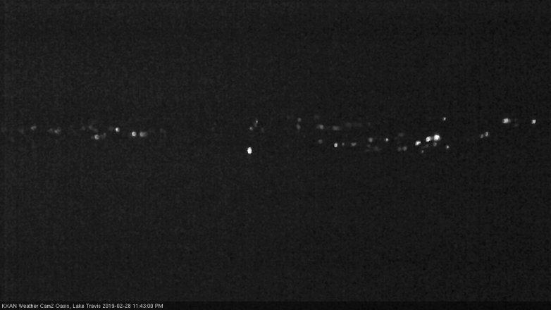 Lake Travis webcam, February 28, 2019 10:45 PM CT