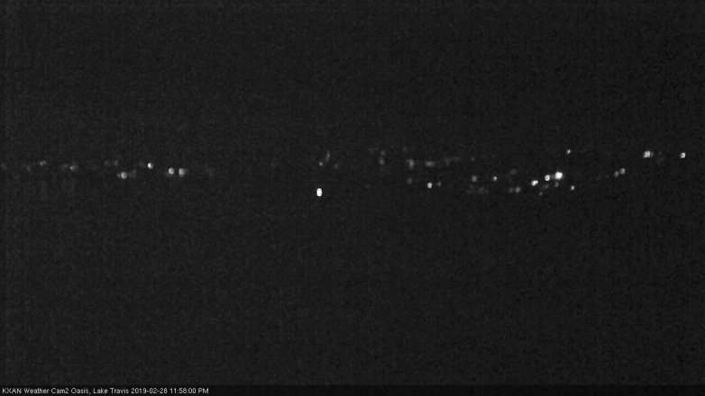 Lake Travis webcam, February 28, 2019 11:00 PM CT