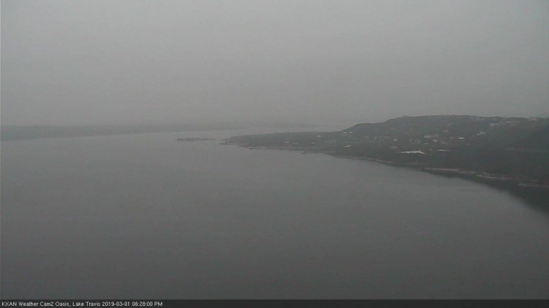 Lake Travis webcam, March 1, 2019 5:30 PM CT
