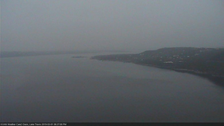 Lake Travis webcam, March 1, 2019 5:40 PM CT