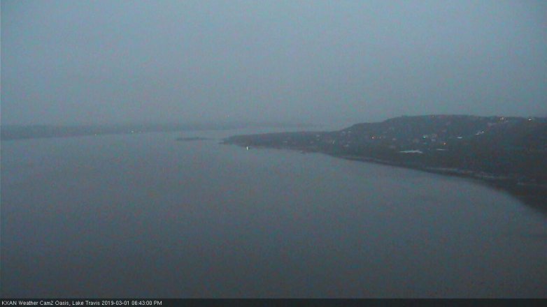 Lake Travis webcam, March 1, 2019 5:45 PM CT