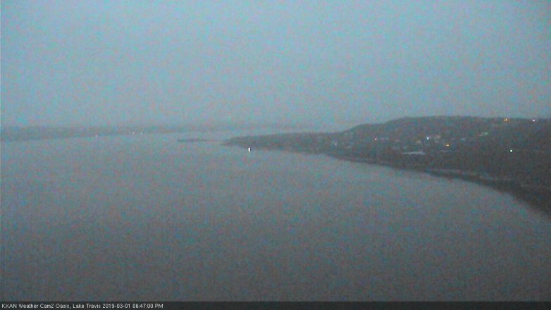 Lake Travis webcam, March 1, 2019 5:50 PM CT