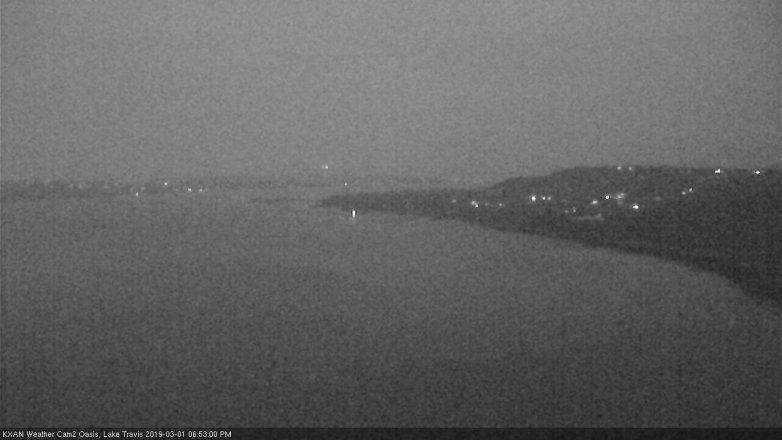 Lake Travis webcam, March 1, 2019 5:55 PM CT