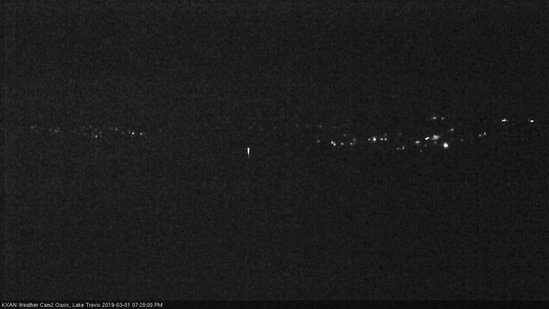 Lake Travis webcam, March 1, 2019 6:30 PM CT