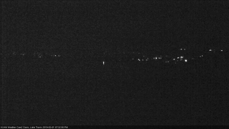 Lake Travis webcam, March 1, 2019 6:35 PM CT