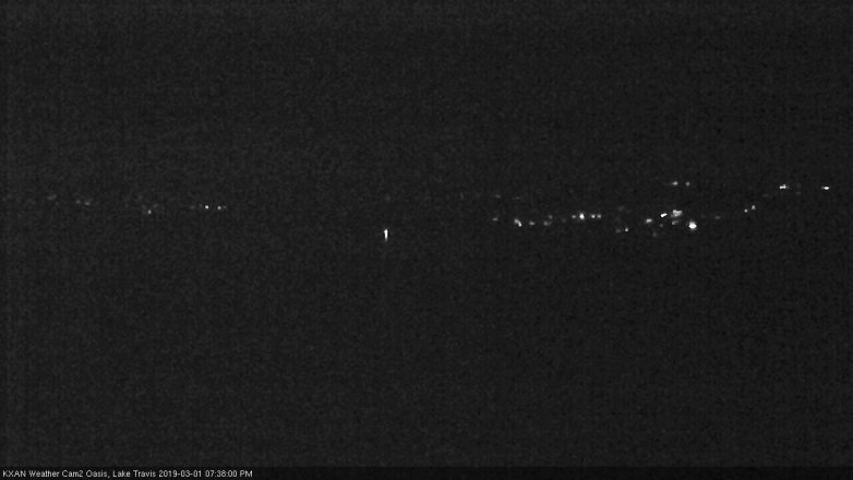 Lake Travis webcam, March 1, 2019 6:40 PM CT