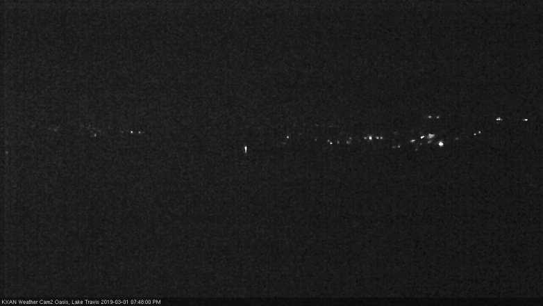 Lake Travis webcam, March 1, 2019 6:50 PM CT