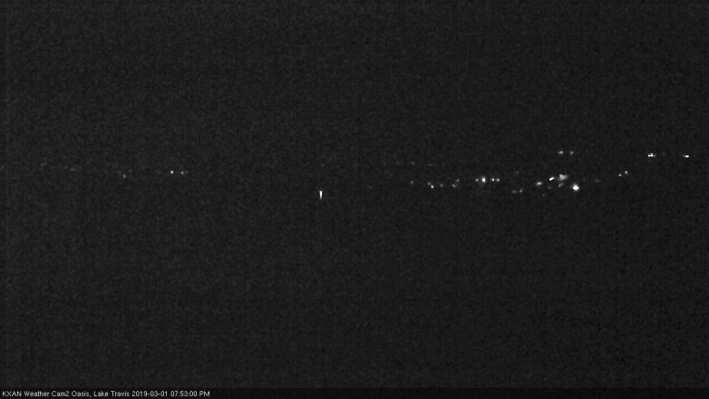 Lake Travis webcam, March 1, 2019 6:55 PM CT