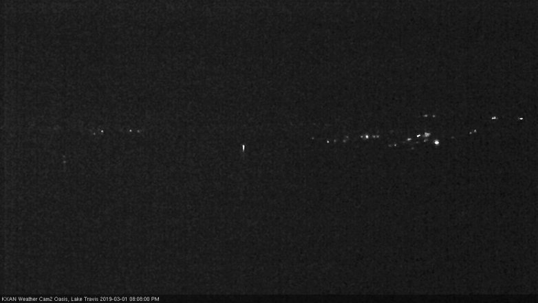 Lake Travis webcam, March 1, 2019 7:10 PM CT