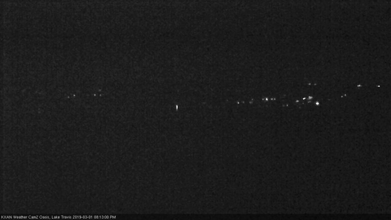 Lake Travis webcam, March 1, 2019 7:15 PM CT