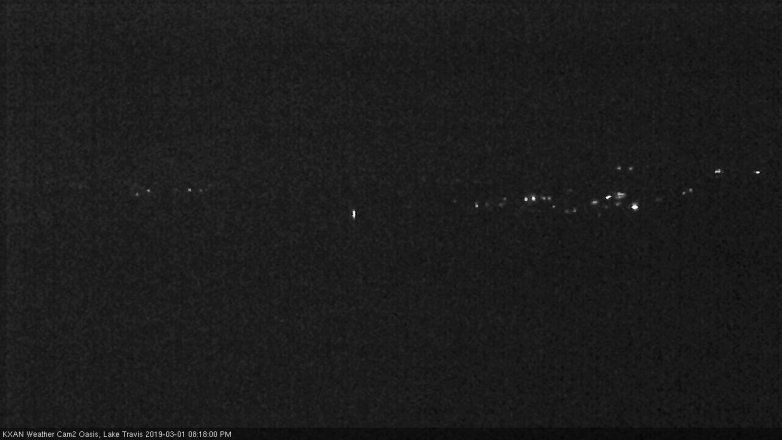 Lake Travis webcam, March 1, 2019 7:20 PM CT