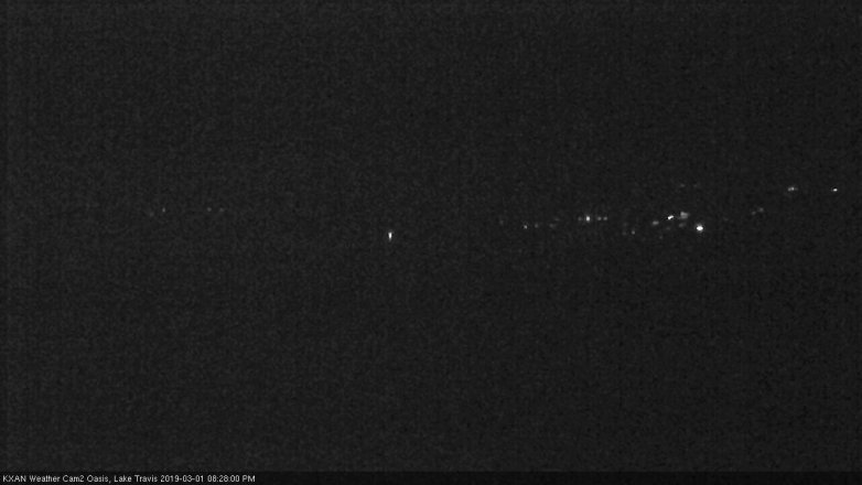 Lake Travis webcam, March 1, 2019 7:30 PM CT