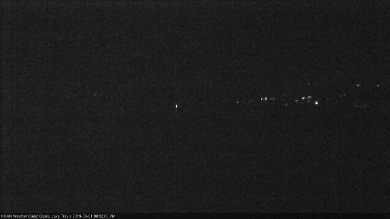Lake Travis webcam, March 1, 2019 7:35 PM CT