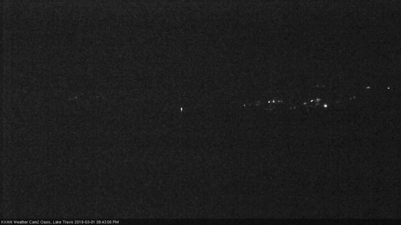 Lake Travis webcam, March 1, 2019 7:45 PM CT