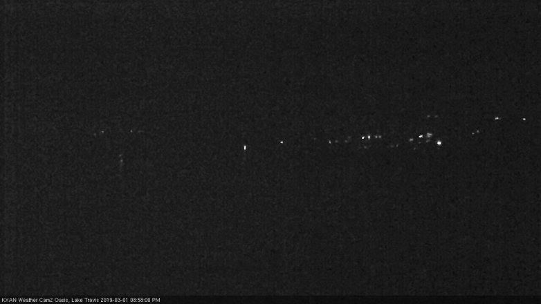 Lake Travis webcam, March 1, 2019 8:00 PM CT