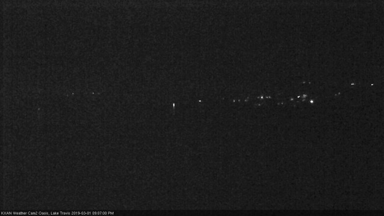 Lake Travis webcam, March 1, 2019 8:10 PM CT