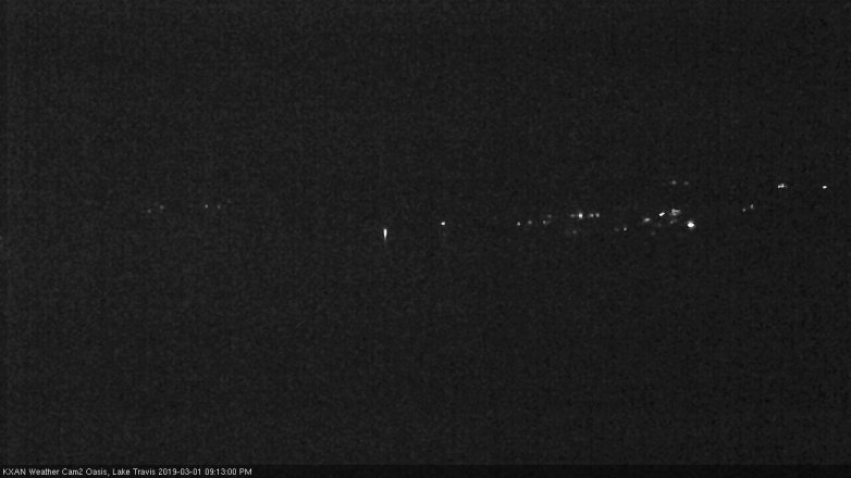 Lake Travis webcam, March 1, 2019 8:15 PM CT