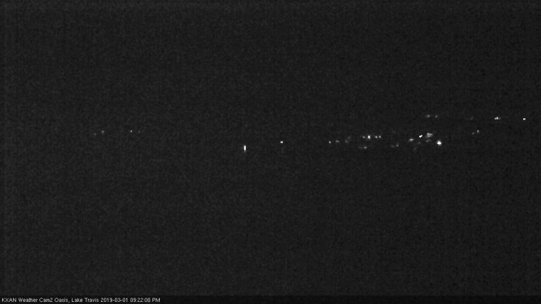 Lake Travis webcam, March 1, 2019 8:25 PM CT