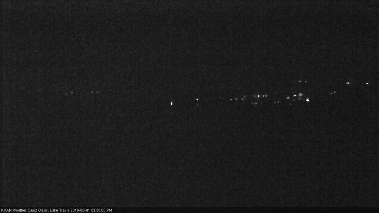Lake Travis webcam, March 1, 2019 8:35 PM CT