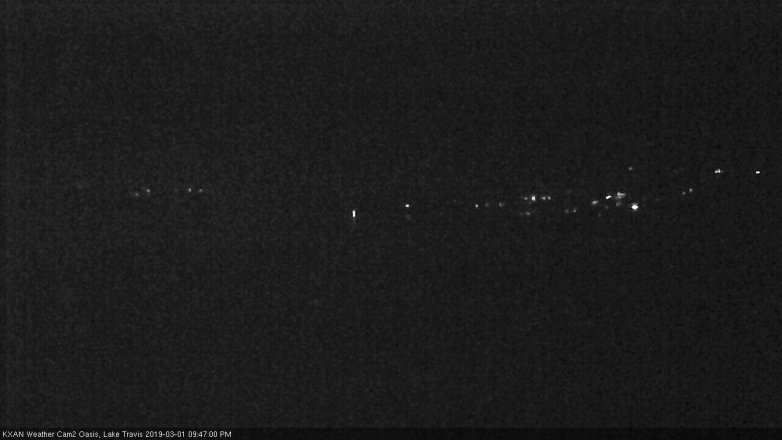 Lake Travis webcam, March 1, 2019 8:50 PM CT