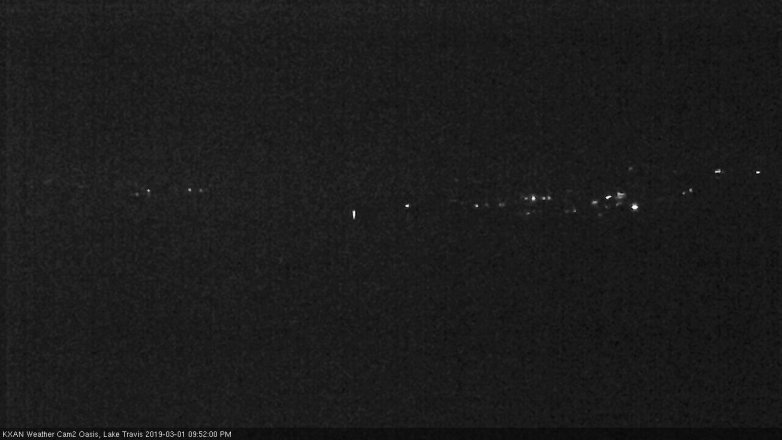 Lake Travis webcam, March 1, 2019 8:55 PM CT