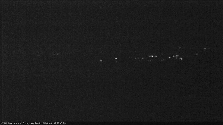 Lake Travis webcam, March 1, 2019 9:00 PM CT