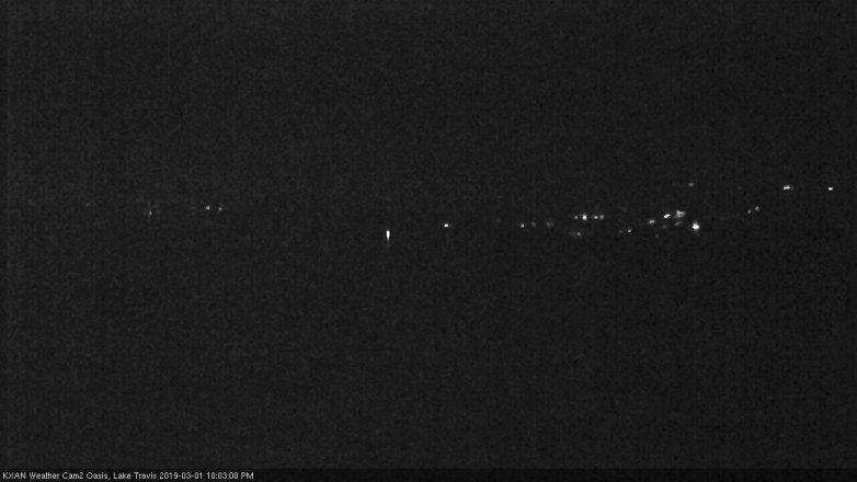 Lake Travis webcam, March 1, 2019 9:05 PM CT