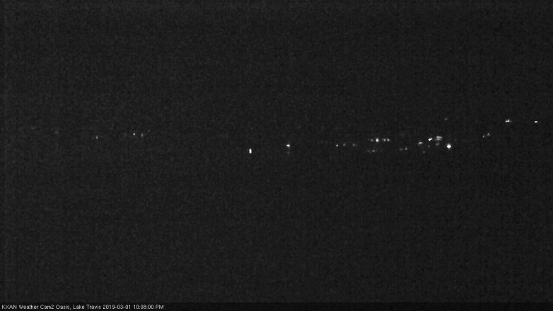 Lake Travis webcam, March 1, 2019 9:10 PM CT