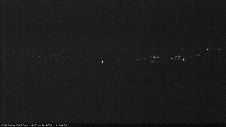 Lake Travis webcam, March 1, 2019 9:15 PM CT