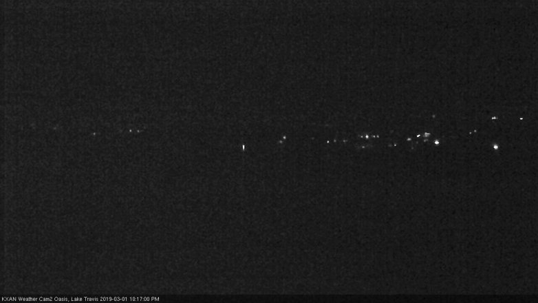 Lake Travis webcam, March 1, 2019 9:20 PM CT