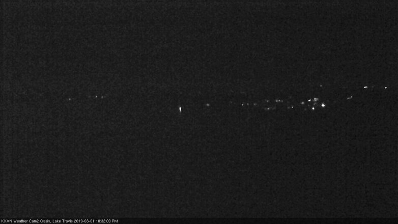 Lake Travis webcam, March 1, 2019 9:35 PM CT